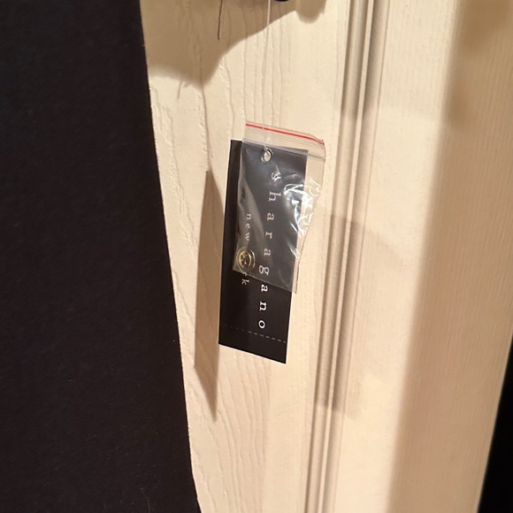 Sharagano Black Long Sleeve Dress with Pleated Skirt - Picture 3 of 5